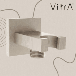 VitrA RACCORDEMENT DE DOUCHETTE AVEC SUPPORT DE DOUCHETTE NICKEL BROSSE