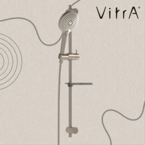 VitrA BLISS douchette avec colonne 3F NICKEL BROSSÉ