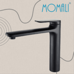 MOMALI MITIGEUR LAVABO LILA LARGE NOIRE MAT