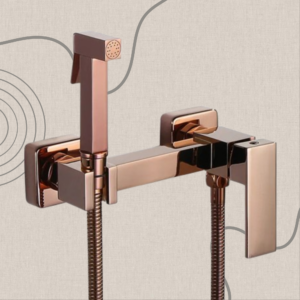 Kit Douche Hygiénique en Laiton COPPER - Robinet Bidet avec Spray Eau Chaude et Froide