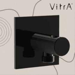 VitrA SUIT RACCORDEMENT DE DOUCHETTE NOIRE GLOSSY