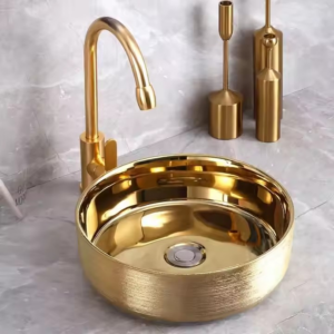Vasque à poser rond 36cm GOLD