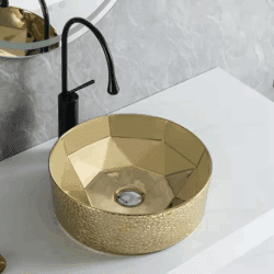 Vasque à poser rond 40cm GOLD