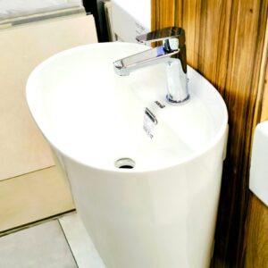 LAVABO SUSPENDU ROND BLANC