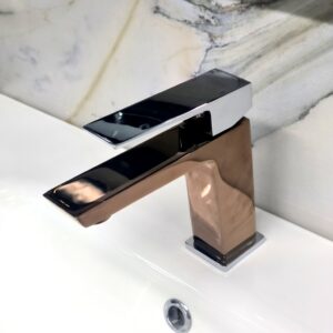 MITIGEUR LAVABO CALIDA PRO CHROME/OR ROSE