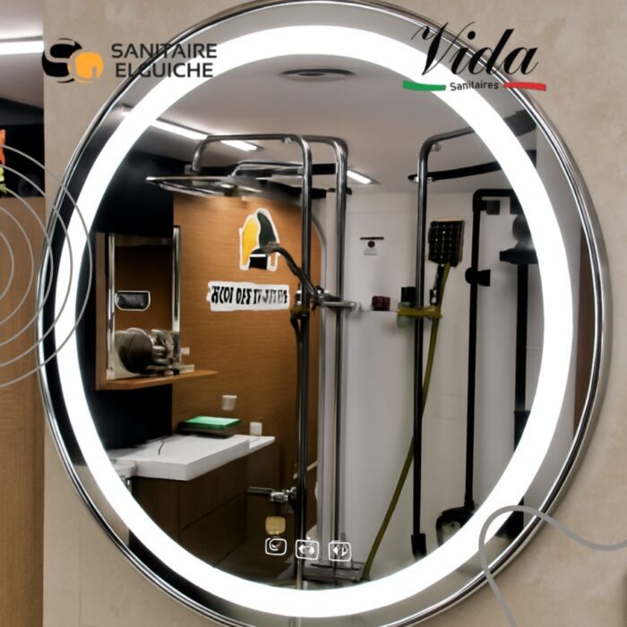 round vida miroir led round vida miroir led