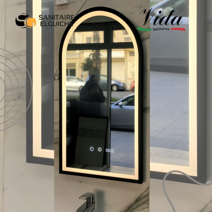 Vida Dream Miroir LED 3 Fonctions , Anti buée avec contour en Aluminium